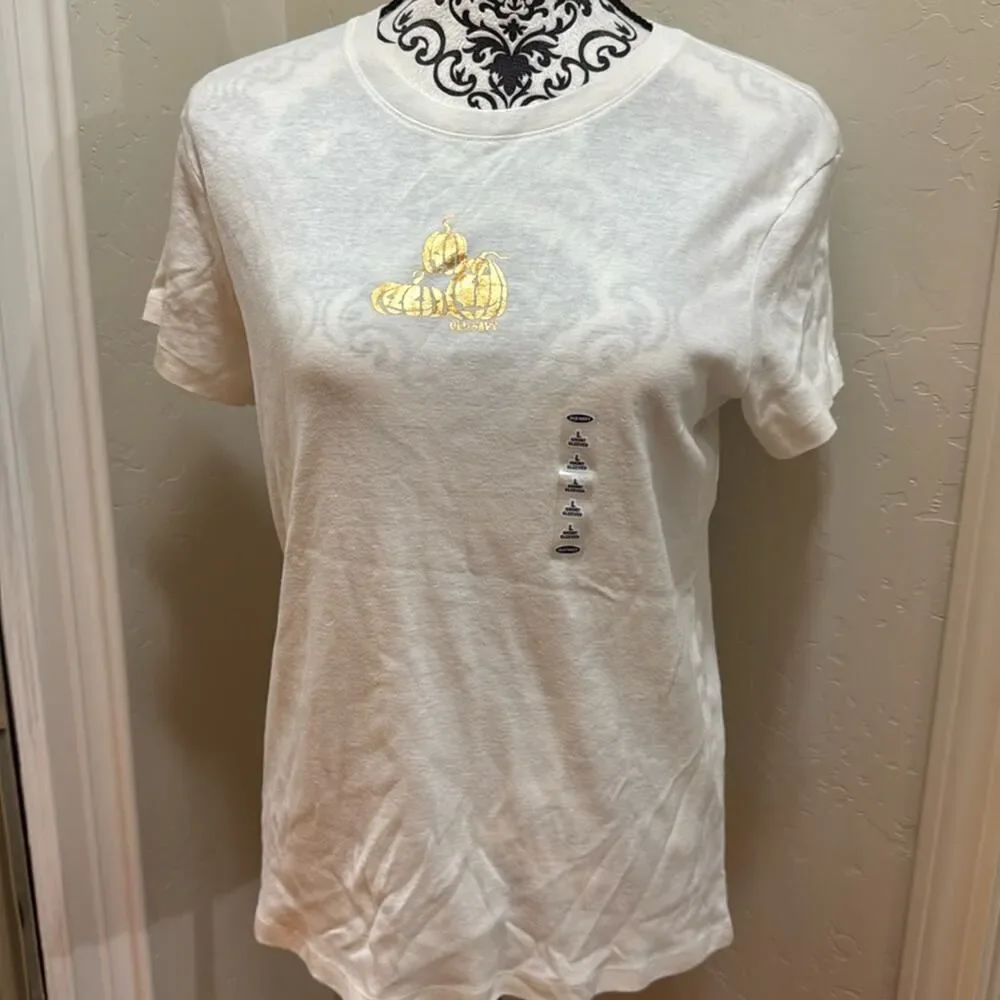 Old Navy Halloween Shirt Girls Size  Orange Pumpkins